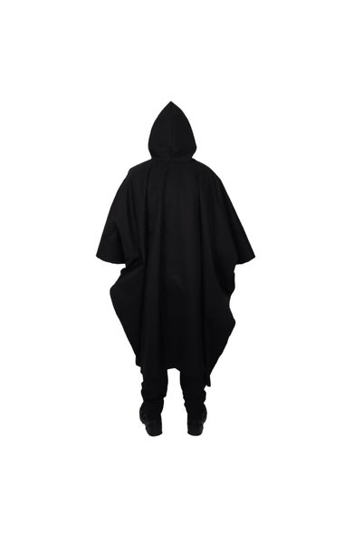 KORDAK Black Poncho - Waterproof Raincoat