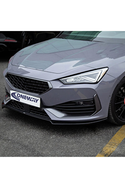TMZ Garage Cupra Leon 2020-2024 Ön Lip Parlak Siyah ABS Ön Tampon Alt Eki