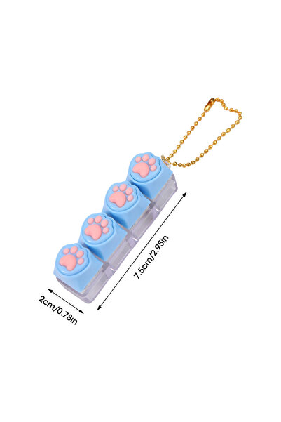 Choice A Silicone Cat Paw Keychain Stress Relief Toy for Keyboard Lovers Port...