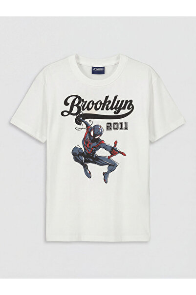 LC Waikiki Lcw Kids Crew Neck Spider-Man Printed Boys' T-Shirt