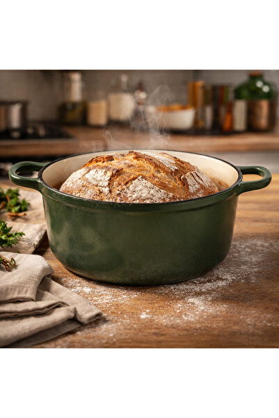 OEM Εμαγιέ Μαντεμένια Κατσαρόλα με Καπάκι 25 εκ. (3.5 λίτρα)