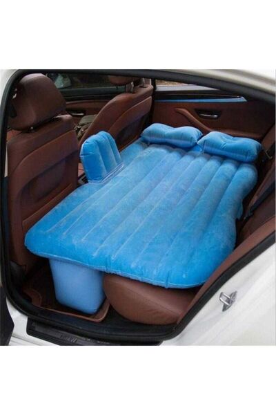 Generic سرير سيارة قابل للنفخ فاخر - سرير سفر للمقعد الخلفي لسيارات الدفع الر...