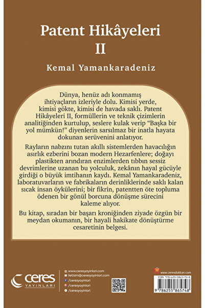 Ceres Yayınları Patent Hikayeleri 2 Kemal Yamankaradeniz