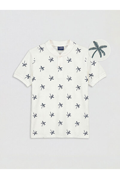 LC Waikiki RMZ GİYİM FARKİLYA Tricou pentru băieți cu guler Roba brodat