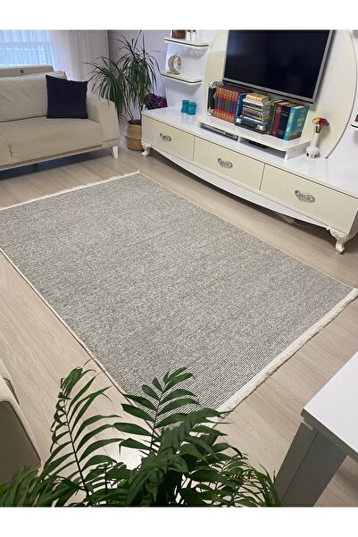 HALISHOP DOKU 20 KREM Kaymaz Dokuma Taban Salon Mutfak Koridor Halısı