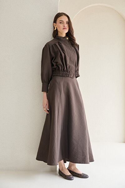 Melike Tatar Σετ με μπουφάν bomber και φούστα 32-2786