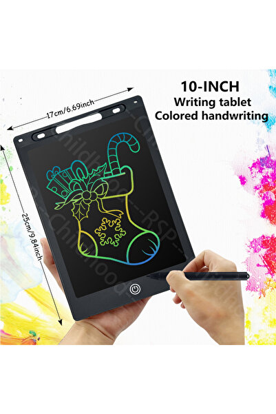 Choice8 10 بوصة، أسود، 6.5/8.5/10/12/16 بوصة، لوحة رسم LCD، لوحة كتابة يدوية،...