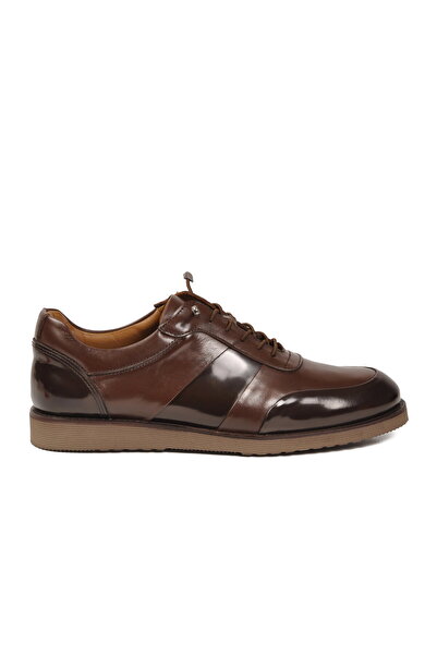 Gianni Maggi Brown Genuine Leather Men's Casual Shoes