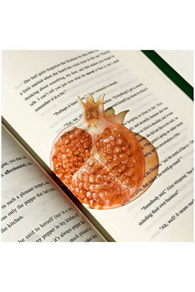 Choice16 Pomegranate bookmark Delicate Transparent Acrylic Bookmark Reading M...