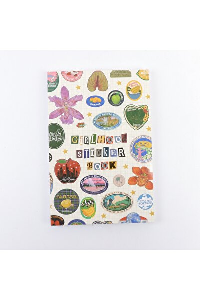 Choice WHITE Girlhood Sticker Book Fruity Icons Kids Stickers for Scrapbookin...