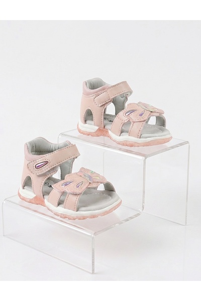 MiniKids Πέδιλα για το μικρό παιδί, ροζ πεταλούδα "