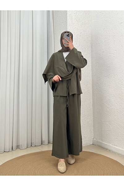 BENAHOLL Σετ Μοντάλ με Σακάκι και Παντελόνι Cıvıl-Χακί MF258