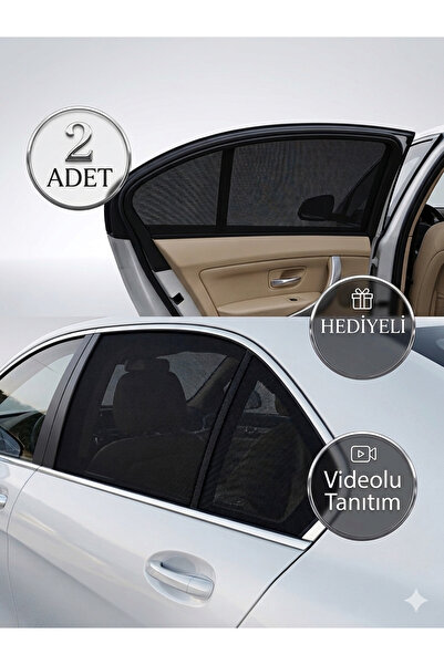 Markaflex 2 τμχ Auto Sunshade Κουρτίνα οχήματος Πλαϊνό παράθυρο Sunshade Κουρ...