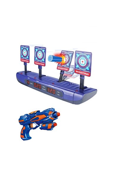 Shooting Σετ μπλάστερ με πιστόλι και 4 στόχους, οθόνη LED, αυτόματη επαναφορά...