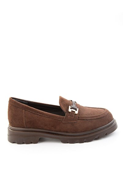 Bambi Kahve Kadın Loafer Ayakkabı K01179828172