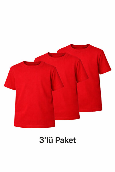 Parti Selesi تي شيرت للأطفال بأكمام قصيرة من UNISEX مكون من 3 قطع