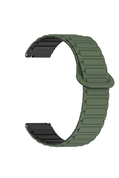 Lumaudio Λουράκια σιλικόνης 22 χιλιοστών για έξυπνα ρολόγια με μαγνητικό κούμ...