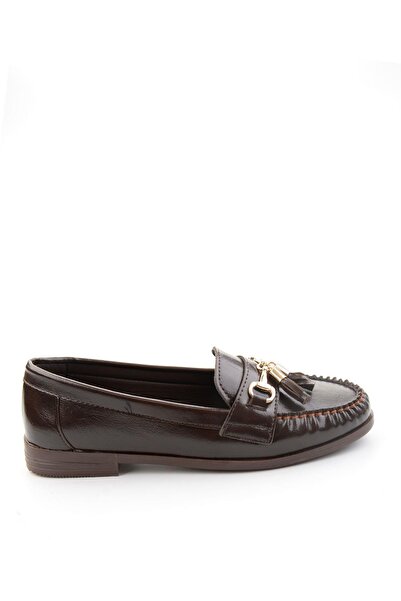 Bambi Kahve Kadın Loafer Ayakkabı K01140006242