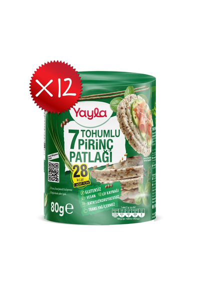 Yayla 7 Tohumlu Pirinç Patlağı 80 g x12