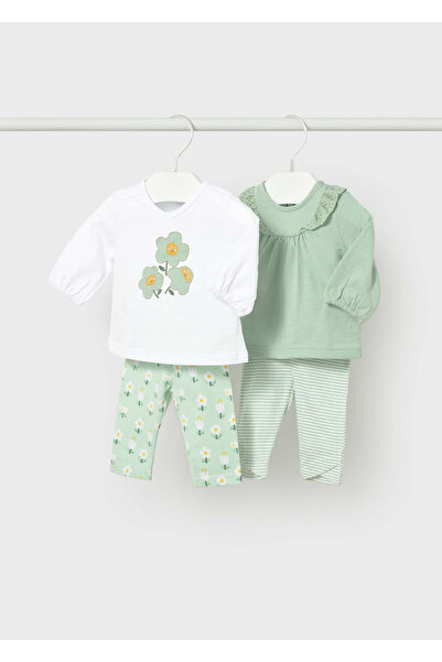 MAYORAL Baby Girl 4-Piece Top and Bottom Set 1741