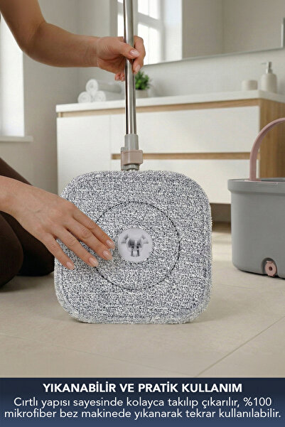 Lavine (2 Adet) Cool Mop Temizlik Seti %100 Mikrofiber Yedek Bezi