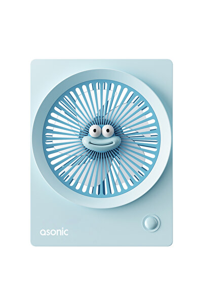 Asonic AFN23 Mavi 500mAh 3 Hız Kademeli Masaüstü Usb Fan