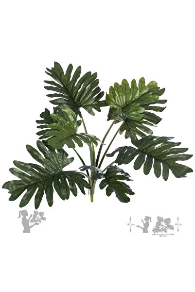 Roberto Rossi Philodendron xanadu artificial cu 8 frunze D50xH60 cm