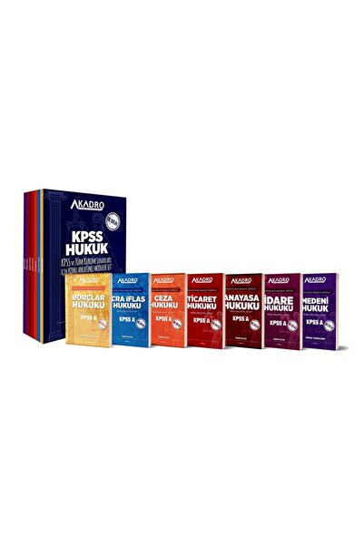 A Kadro Yayınları Hukuk 7'li Modüler Konu Anlatım 10.Baskı