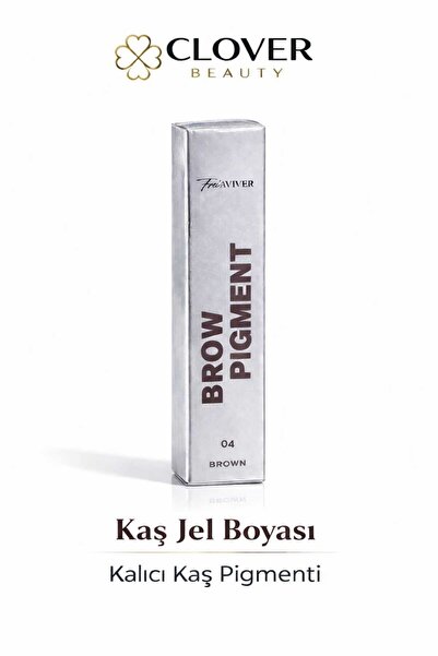 Clover Kaş Jel Boyası 04 Bakır Kahverengi|Kalıcı Kaş Pigmenti|Doğal Görünüm