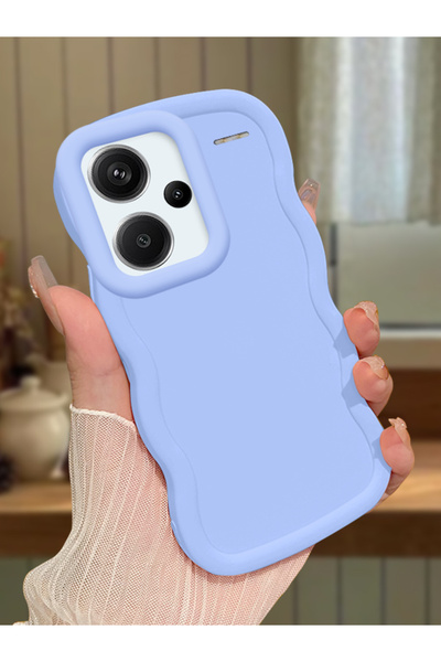 PATTERNOVA Redmi Note 13 Pro Plus+ 5G Uyumlu Yüksek Kalite Sade Düz Renk Dalg...