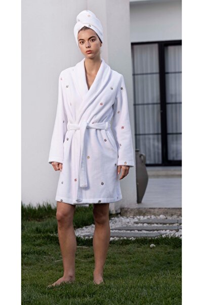 Motif Mağaza Σετ γυναικείας ρόμπας/μπουρνούζι από βαμβάκι Chêne