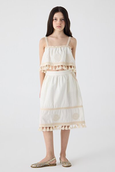Tyess BG Store Girl's Ecru Blouse