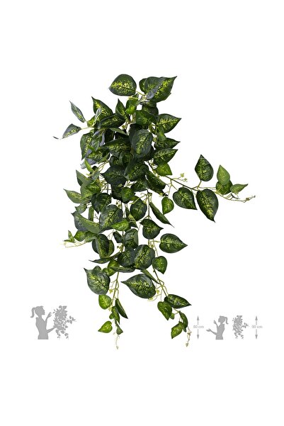 Roberto Rossi Planta curgatoare Pothos artificial 90 cm de exterior