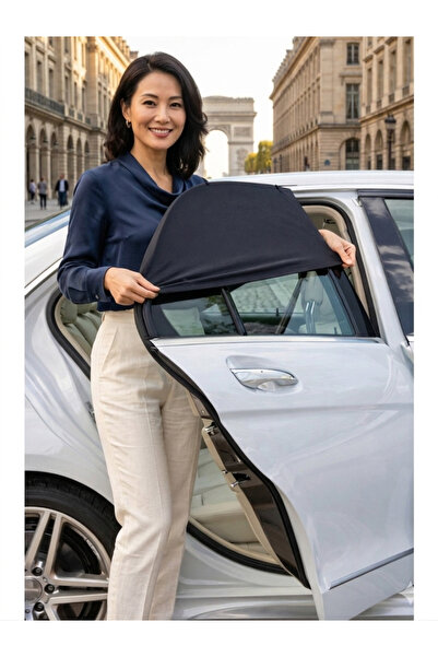 Markaflex 2 τμχ Auto Sunshade Κουρτίνα οχήματος Πλαϊνό παράθυρο Sunshade Κουρ...