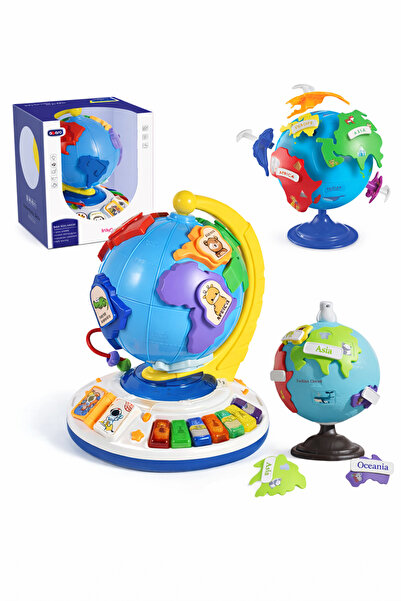 OEM Διαδραστική παιδική υδρόγειος σφαίρα με φώτα και ήχους, εκπαιδευτικό παζλ