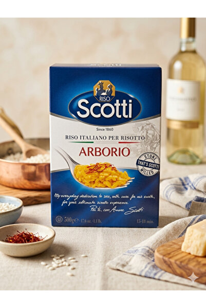Riso Scotti İtalyan Arborio Pirinci 500g - Birinci Sınıf Gurme Risotto Pirinci