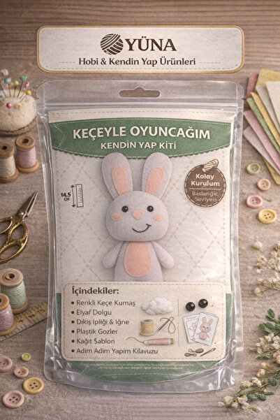 Ören Bayan Kendin Yap Kiti - Keçeyle Oyucağım Serisi - El İşi Oyuncak Yapımı