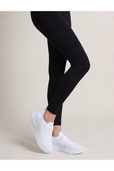 pilla spor Beyaz Unisex Bağcıksız Triko Sneaker