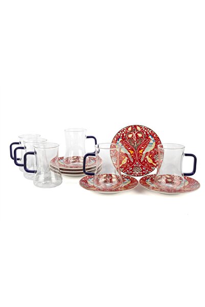 Mikasa Moor Phoenix Red 6lı Çay Seti