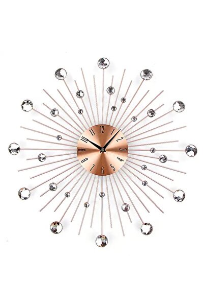 OEM Ρολόι τοίχου Stringfellow, πλαστικό/μέταλλο, χάλκινο/διαφανές, 50 εκ.