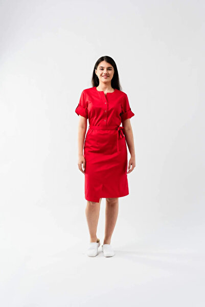 Masstex Mia Medical Gown – Women's Medical Gown with Snaps, Drawstring and Sh...