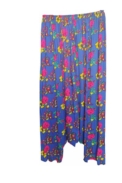 Butik Şalvar her bedene uygun beli lastikli cepli viskon kumaş