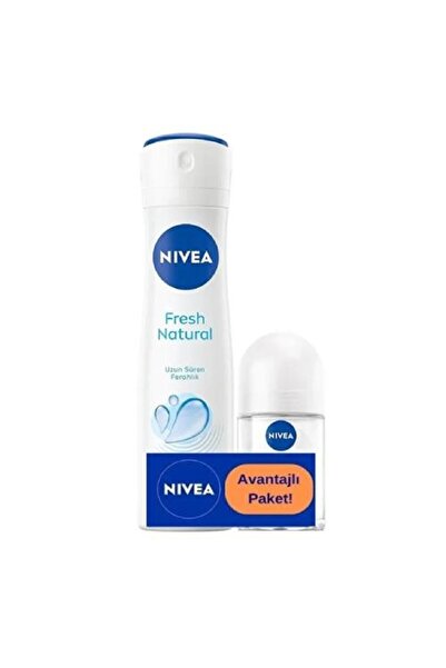 NIVEA Fresh Natural Kadın Deodorant 150 Ml + Roll-On 25 ml