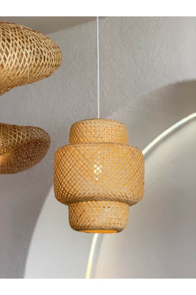 Maison Avf Vira Rattan Bambu Avize - 30 cm