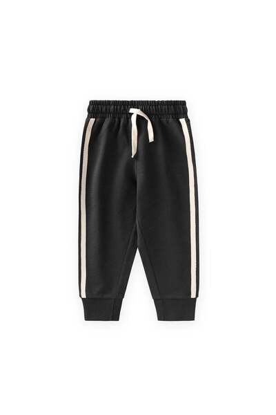 Cigit Φόρμα με λεπτομέρεια σε ρίγες, Μαύρη, για 1-10 ετών