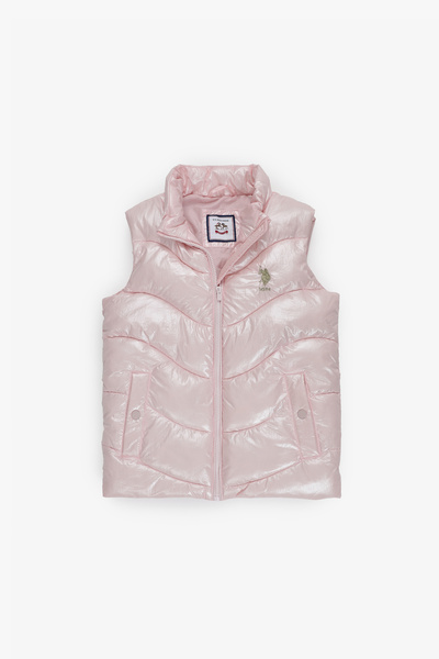 U.S. Polo Assn. Kız Çocuk Açık Pembe Yelek 50319252-VR078
