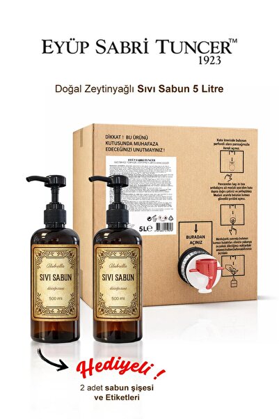 Eyüp Sabri Tuncer 5 Litre Sıvı Sabun ve 2 Adet Yedek Şişe