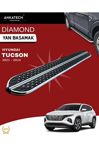 ANKATECH Hyundai Tucson 4 Diamond Krom Yan Basamak 173 Cm 2021-2024