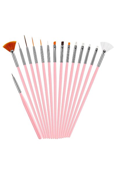 ANEWISH 15 Τεμάχια Πινέλα Νυχιών, Πινέλα Σχεδιασμού και Ζωγραφικής Νυχιών, Πι...