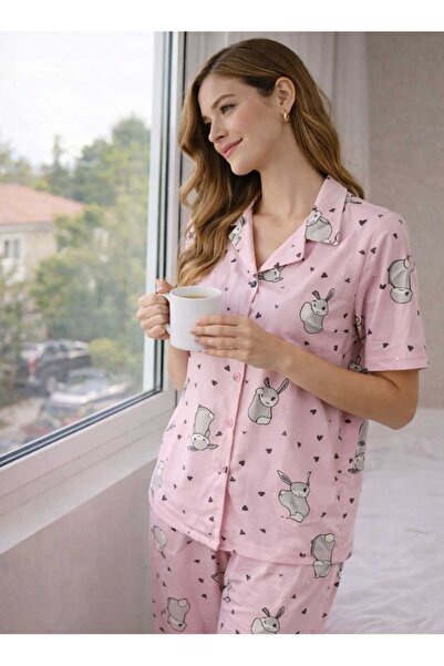 Hepyek Σετ πιτζάμες με κοντομάνικο σχέδιο